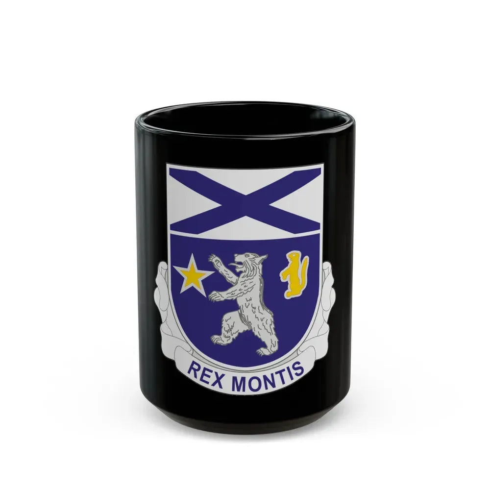136th Infantry Regiment (U.S. Army) Black Coffee Mug 15oz - Go Mug Yourself