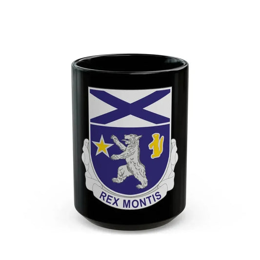 136th Infantry Regiment (U.S. Army) Black Coffee Mug 15oz - Go Mug Yourself