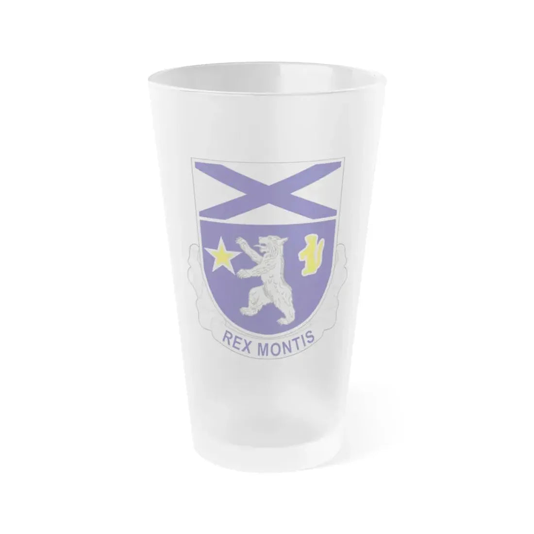 136th Infantry Regiment (U.S. Army) Frosted Pint Glass 16oz Default Title - Go Mug Yourself