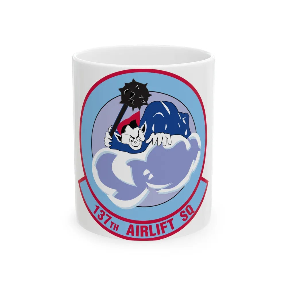 137 Airlift Squadron (U.S. Air Force) White Coffee Mug-11oz-Go Mug Yourself