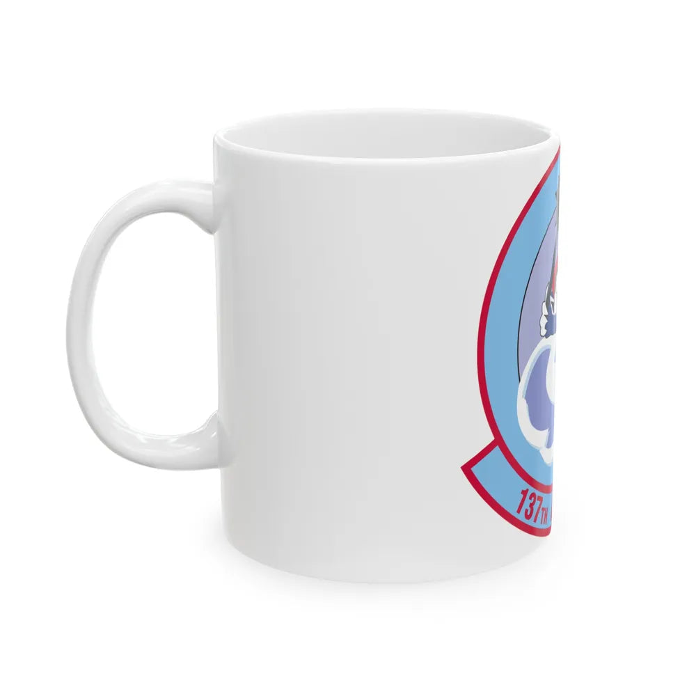 137 Airlift Squadron (U.S. Air Force) White Coffee Mug-Go Mug Yourself