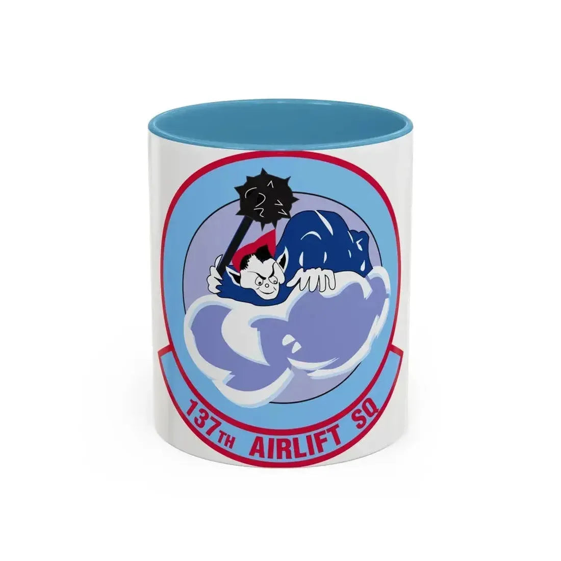 137 Airlift Squadron (U.S. Air Force) Accent Coffee Mug 11oz Light Blue - Go Mug Yourself