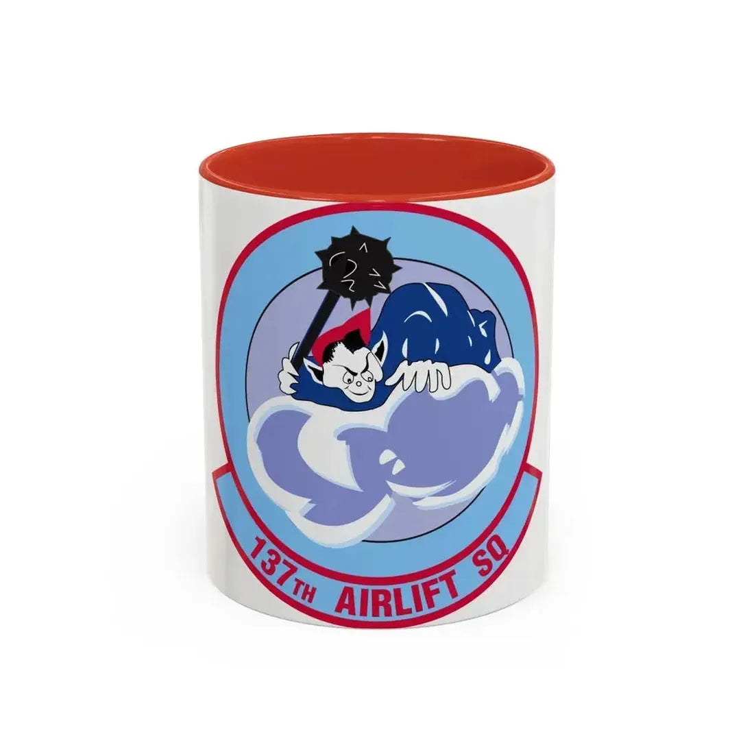 137 Airlift Squadron (U.S. Air Force) Accent Coffee Mug 11oz Red - Go Mug Yourself