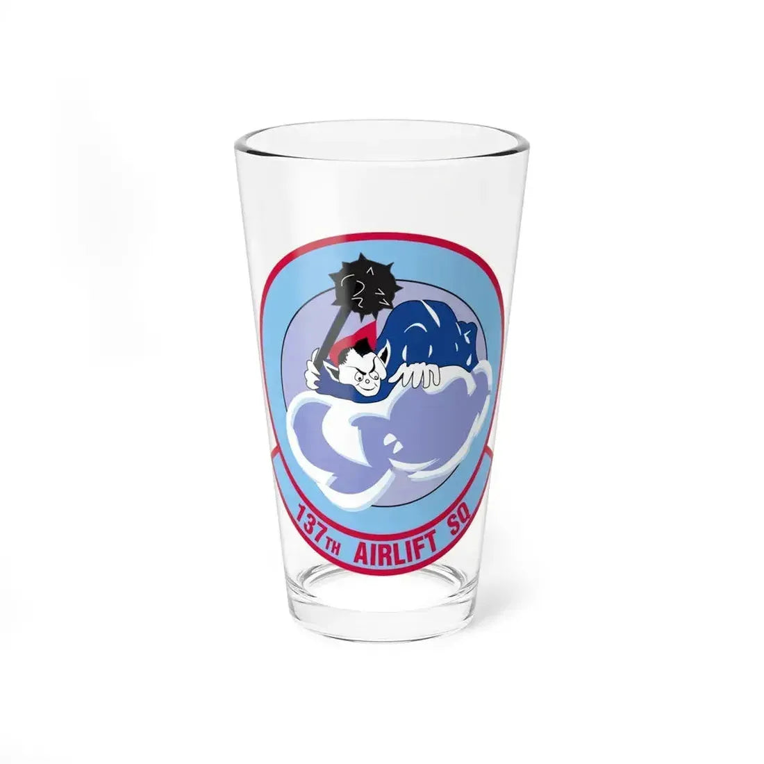 137 Airlift Squadron (U.S. Air Force) Pint Glass 16oz 16oz - Go Mug Yourself