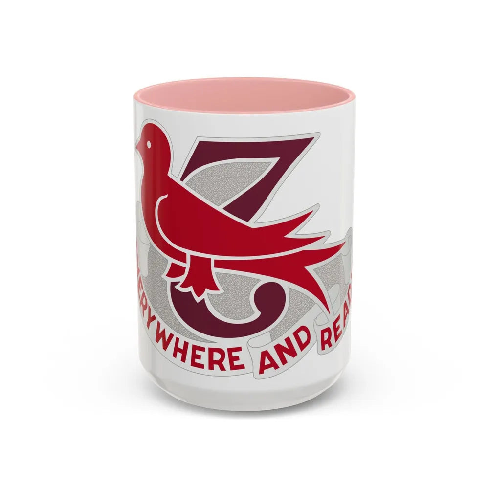 137 Aviation Battalion (U.S. Army) Accent Coffee Mug-15oz-Pink-Go Mug Yourself