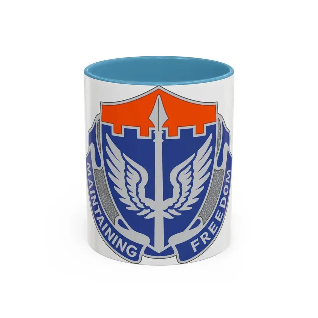 137 Aviation Regiment (U.S. Army) Accent Coffee Mug 11oz Light Blue - Go Mug Yourself