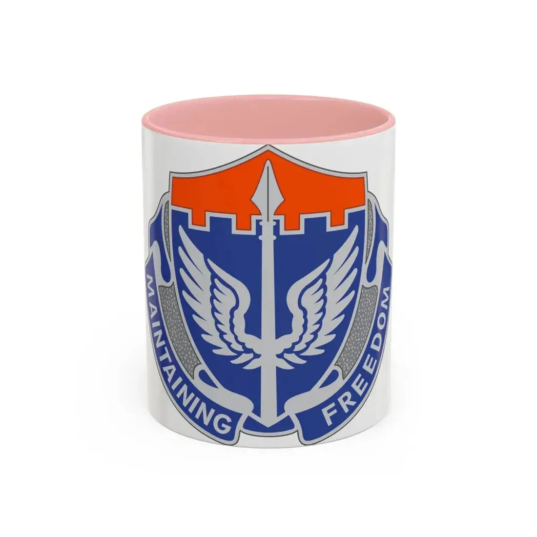 137 Aviation Regiment (U.S. Army) Accent Coffee Mug 11oz Pink - Go Mug Yourself