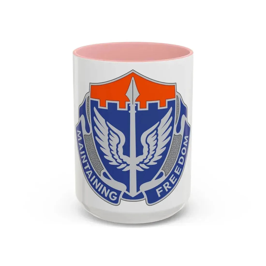 137 Aviation Regiment (U.S. Army) Accent Coffee Mug 15oz Pink - Go Mug Yourself
