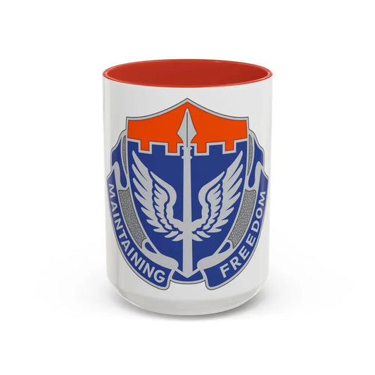 137 Aviation Regiment (U.S. Army) Accent Coffee Mug 15oz Red - Go Mug Yourself