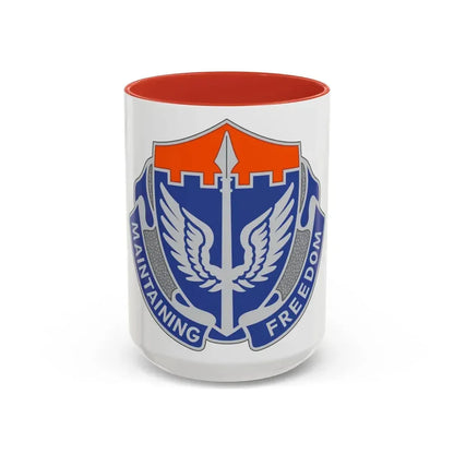 137 Aviation Regiment (U.S. Army) Accent Coffee Mug 15oz Red - Go Mug Yourself