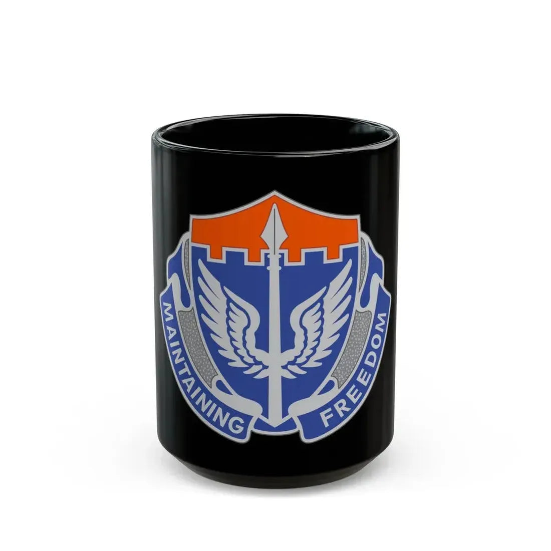 137 Aviation Regiment (U.S. Army) Black Coffee Mug 15oz - Go Mug Yourself