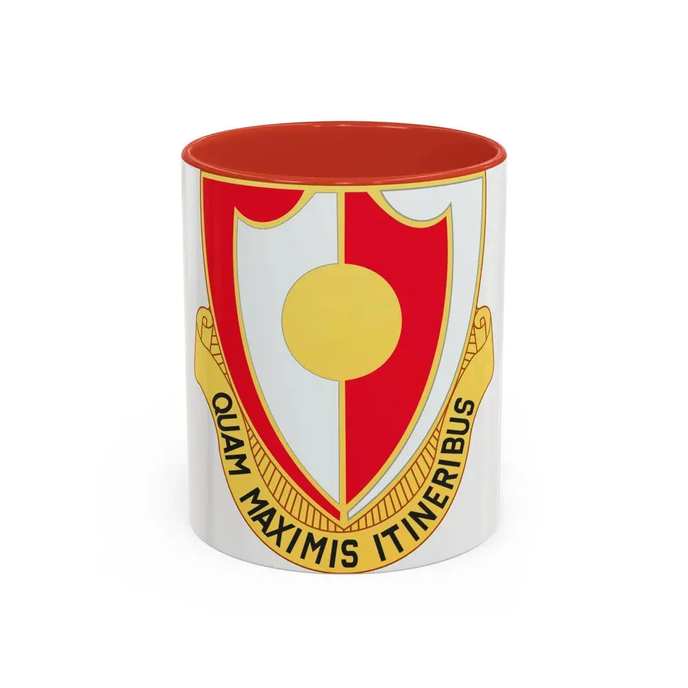 137 Engineer Battalion (U.S. Army) Accent Coffee Mug 11oz Red - Go Mug Yourself