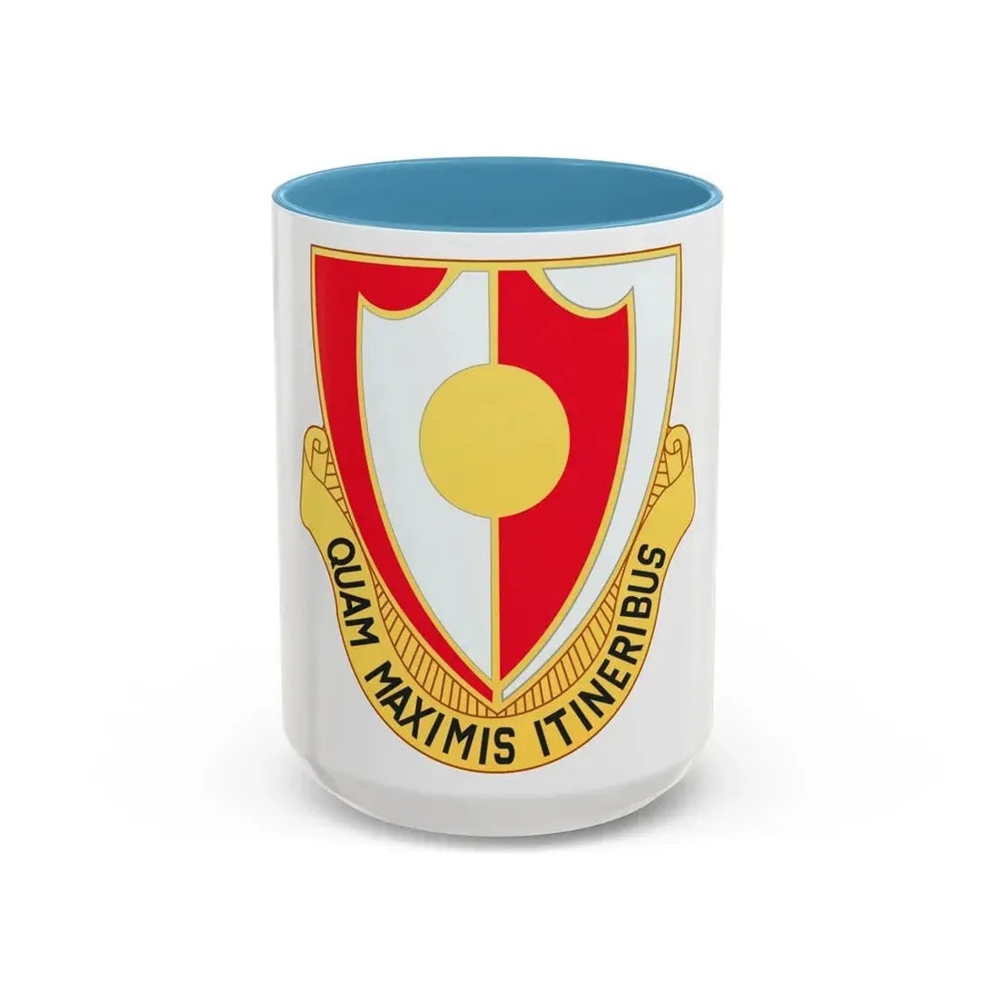 137 Engineer Battalion (U.S. Army) Accent Coffee Mug 15oz Light Blue - Go Mug Yourself