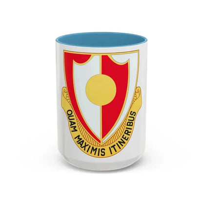 137 Engineer Battalion (U.S. Army) Accent Coffee Mug 15oz Light Blue - Go Mug Yourself