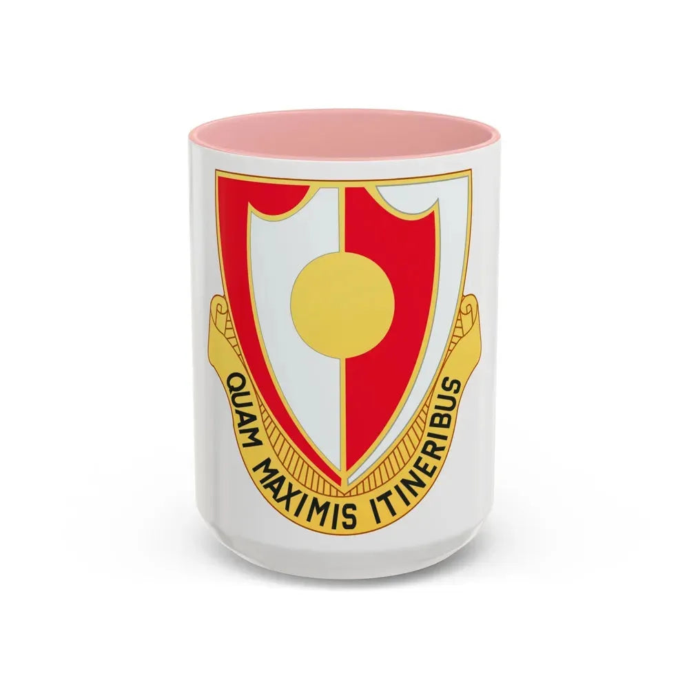 137 Engineer Battalion (U.S. Army) Accent Coffee Mug 15oz Pink - Go Mug Yourself