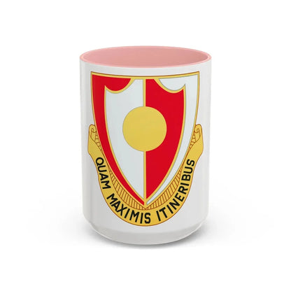 137 Engineer Battalion (U.S. Army) Accent Coffee Mug 15oz Pink - Go Mug Yourself