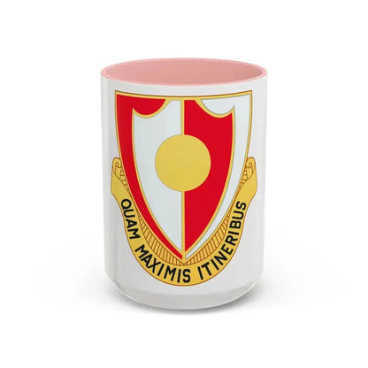 137 Engineer Battalion (U.S. Army) Accent Coffee Mug 15oz Pink - Go Mug Yourself