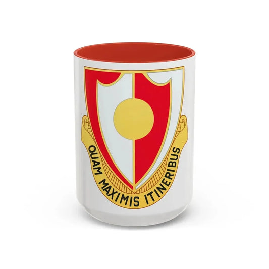 137 Engineer Battalion (U.S. Army) Accent Coffee Mug 15oz Red - Go Mug Yourself