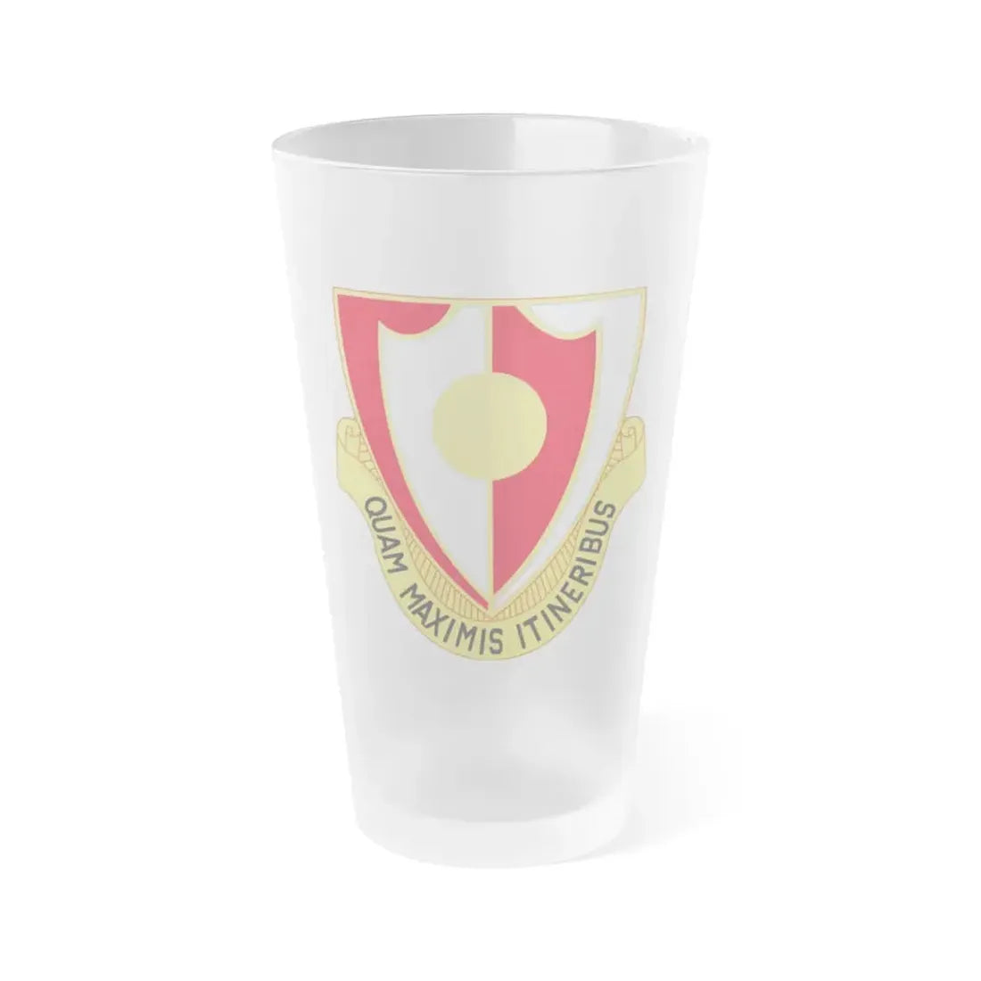 137 Engineer Battalion (U.S. Army) Frosted Pint Glass 16oz - Go Mug Yourself