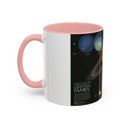 Space - The Solar System - Our Celestial Family (1990) (Map) Accent Coffee Mug