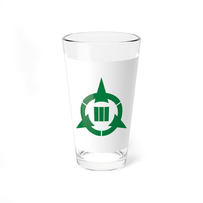 Flag of Kawaminami Miyazaki (Japan) Pint Glass 16oz