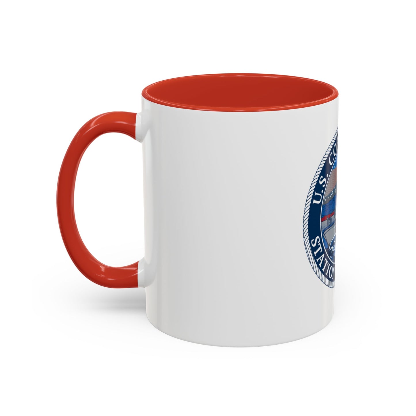 USCG STA MENEMSHA (U.S. Coast Guard) Accent Coffee Mug