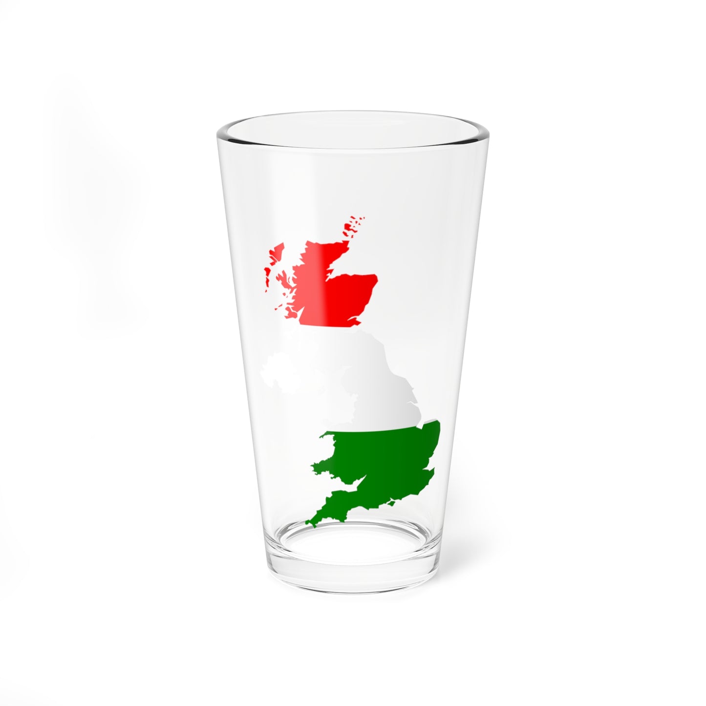 United Kingdom with British Republican flag (United Kingdom) Pint Glass 16oz