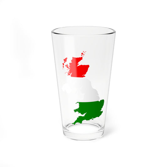 United Kingdom with British Republican flag (United Kingdom) Pint Glass 16oz