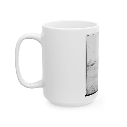 Aiken's Landing, Virginia (Vicinity). Battery Abbot, Fort Brady. (Battery Named For Col. Henry L. Abbot, 1st Conn. H. Artillery) (U.S. Civil War) White Coffee Mug