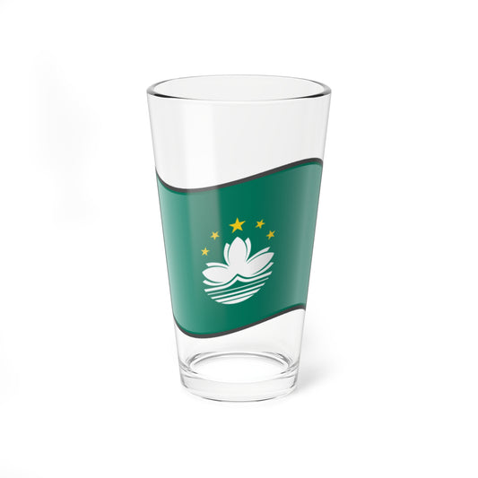 Nuvola Macau flag (China) Pint Glass 16oz