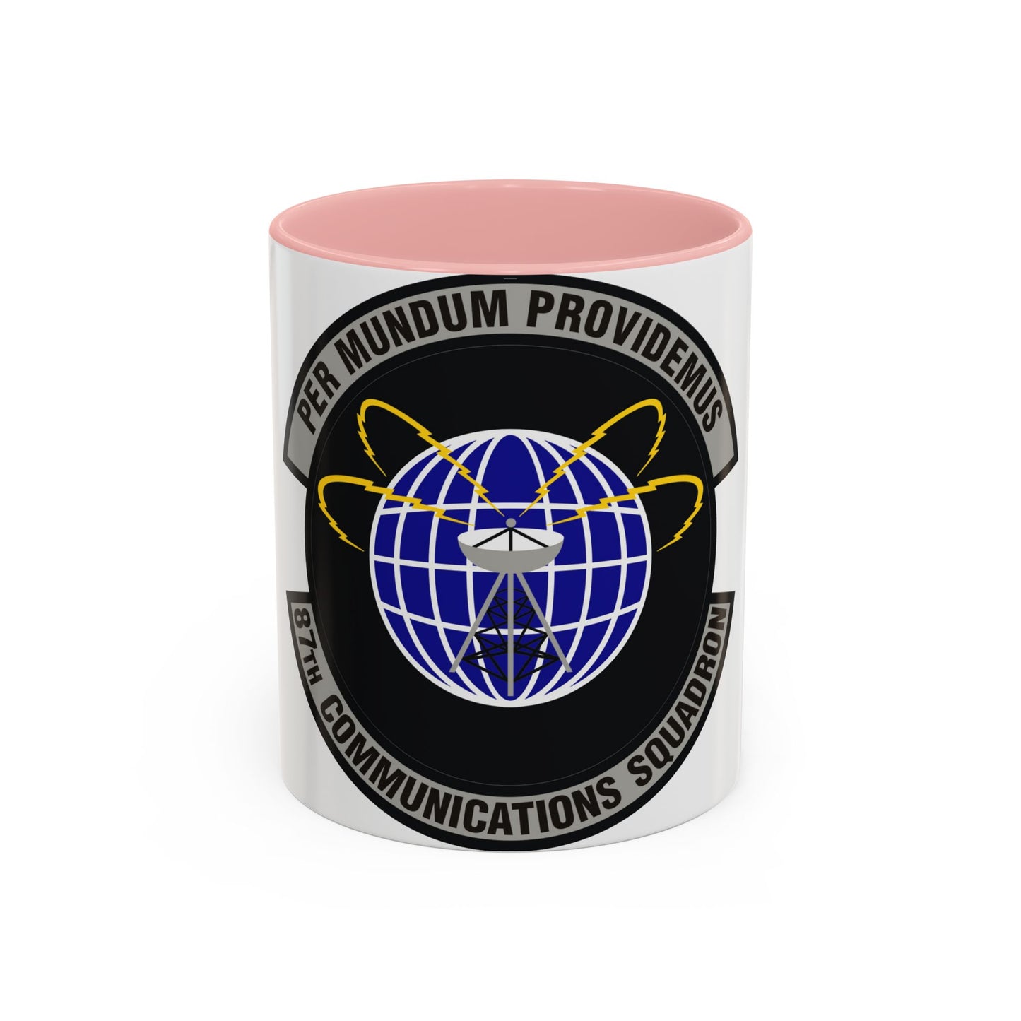 87th Communications Squadron (U.S. Air Force) Accent Coffee Mug