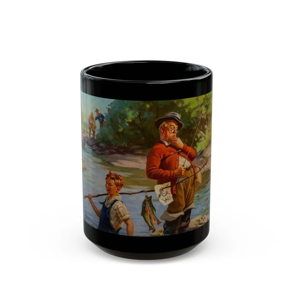 Fish For Sale - Black Coffee Mug-15oz-Go Mug Yourself