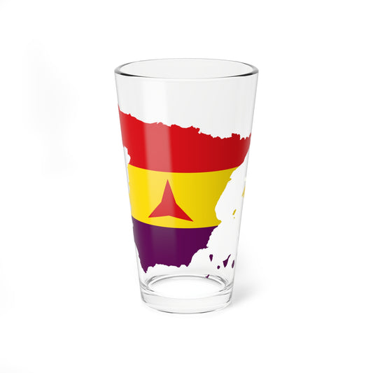 Spain with International Brigades Flag (Spain) Pint Glass 16oz