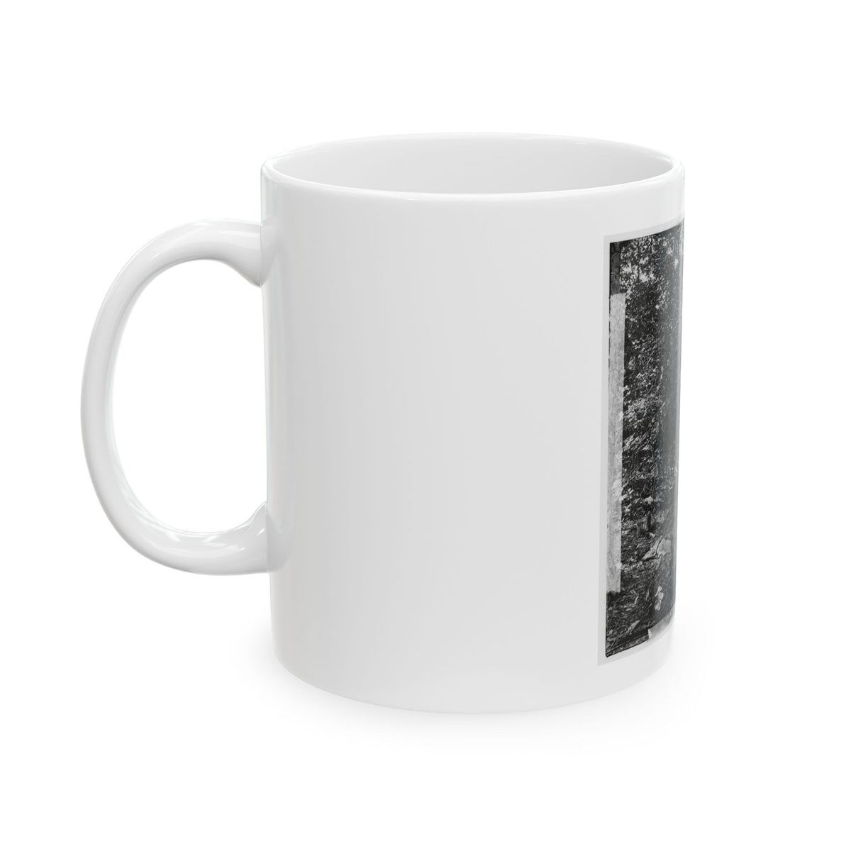 Atlanta, Georgia (Vicinity). Spot In Woods Where Gen. James B. Mcpherson Was Killed, July 22, 1864-2 (U.S. Civil War) White Coffee Mug