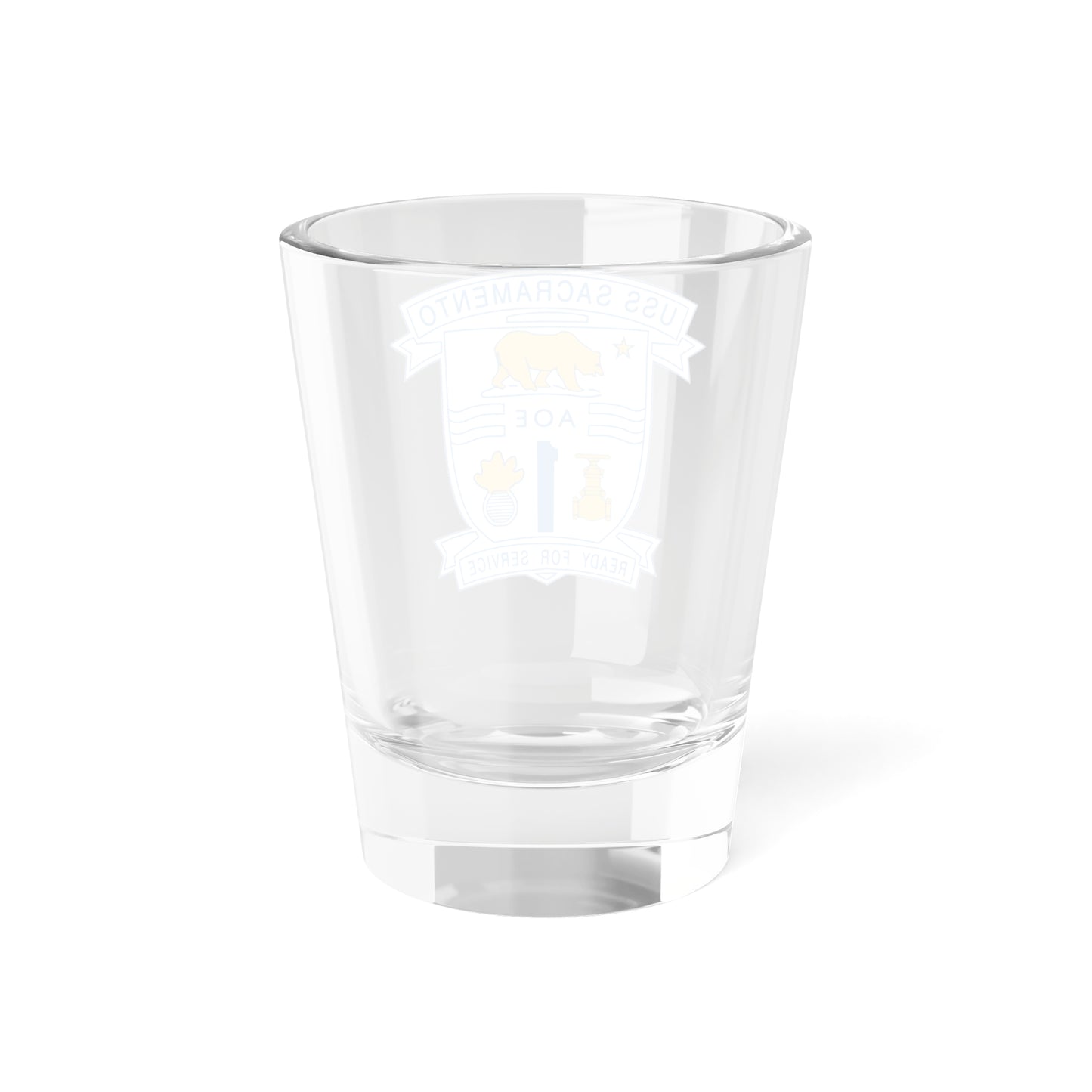 USS Sacramento Ready For Service (U.S. Navy) Shot Glass 1.5oz