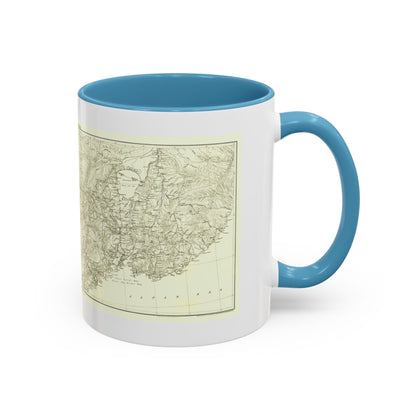 Asia - Kirin, Harbin, Vladivostok (1905) (Map) Accent Coffee Mug