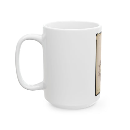 Full-Length Portrait Of An African American Veteran And Gar Member, Standing On Rug Between Table And Chair (U.S. Civil War) White Coffee Mug