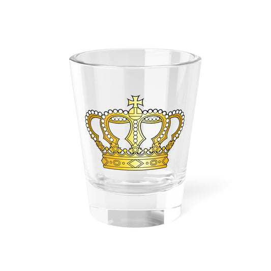 Georgian golden crown with pearls and cross (Georgia) (Coat of Arms) Shot Glass 1.5oz