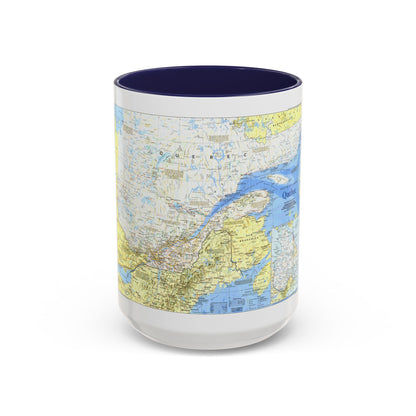 Canada - Quebec 1 (1991) (Map) Accent Coffee Mug