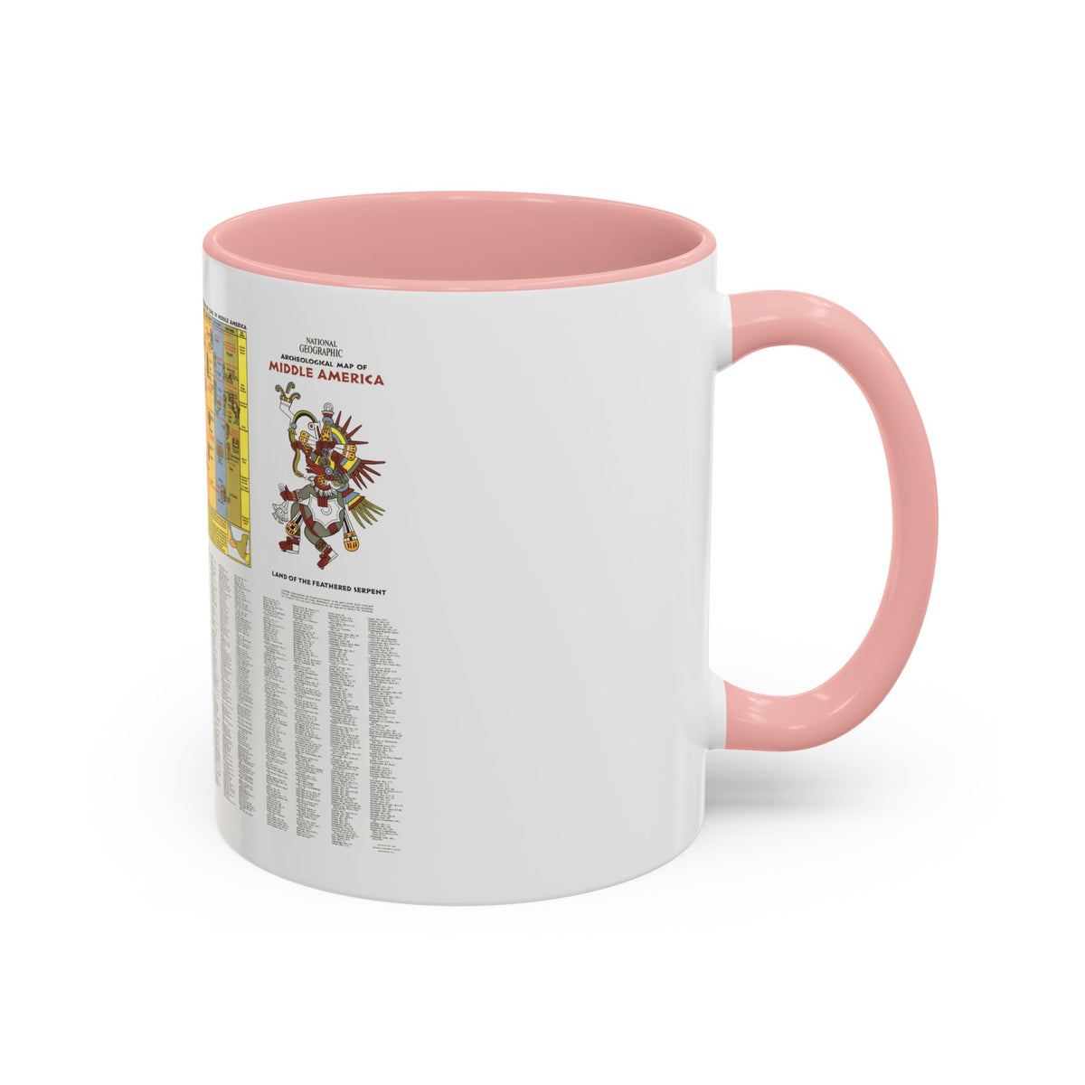 Central America - Archeological Map 2 (1968) (Map) Accent Coffee Mug