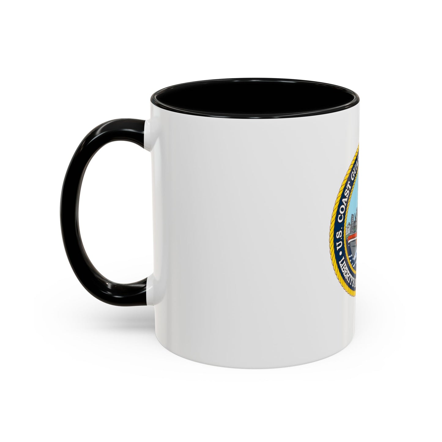 USCG Station New York (U.S. Coast Guard) Accent Coffee Mug