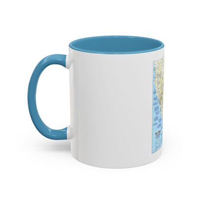 USA - Far West 1 (1984) (Map) Accent Coffee Mug