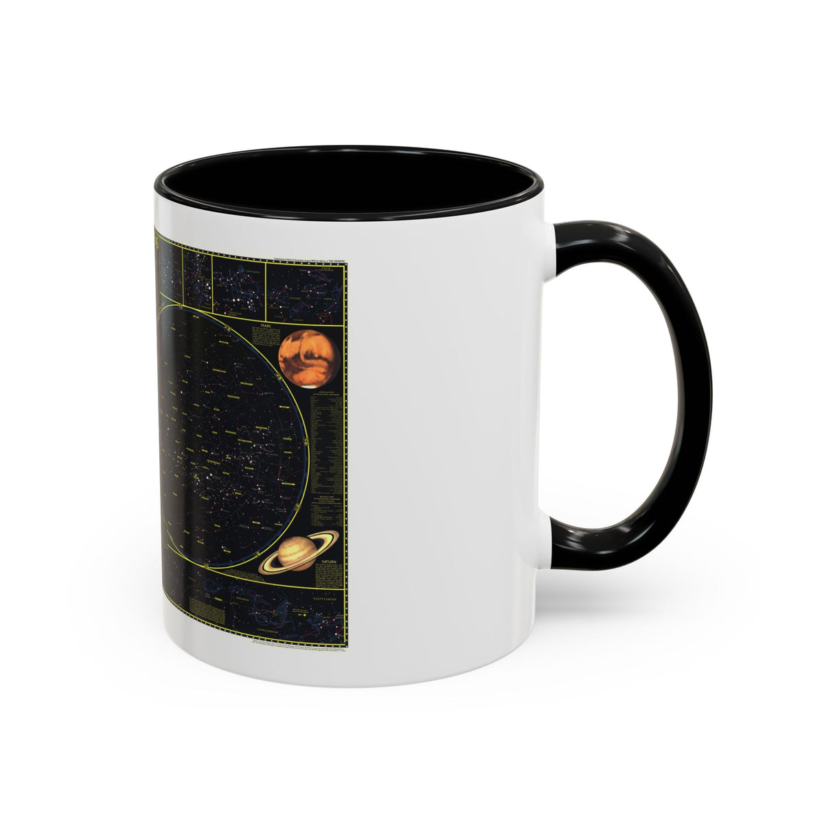 Heavens. The (1970) (Map) Accent Coffee Mug