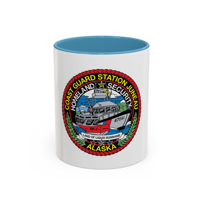 USCG Station Juneau Alaska   Homeland Security (U.S. Coast Guard) Accent Coffee Mug