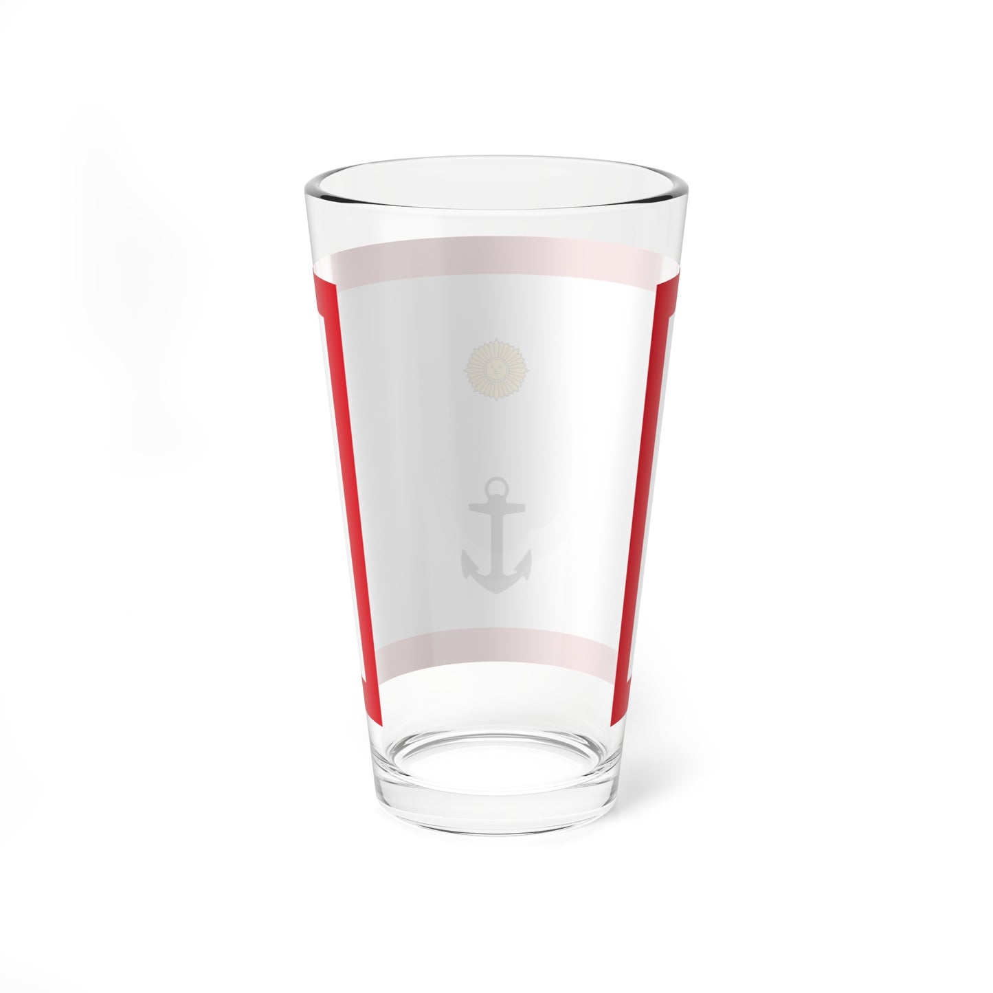 Rank flag for Capitan de Navio of the Peruvian Navy (Peru) Pint Glass 16oz
