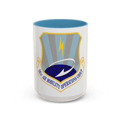 521st Air Mobility Operations Group (U.S. Air Force) Accent Coffee Mug