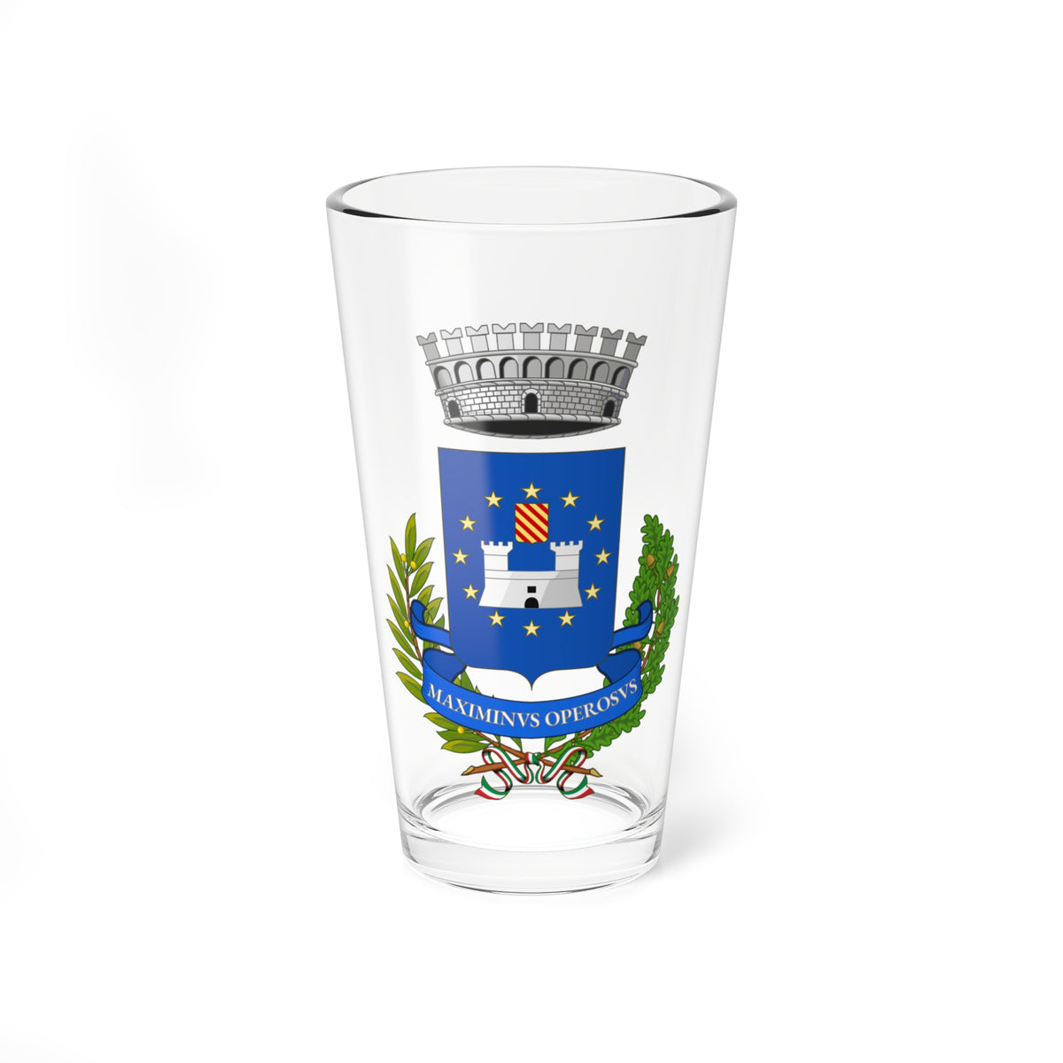 Massimino Italia-Stemma (Italy) (Coat of Arms) Pint Glass 16oz