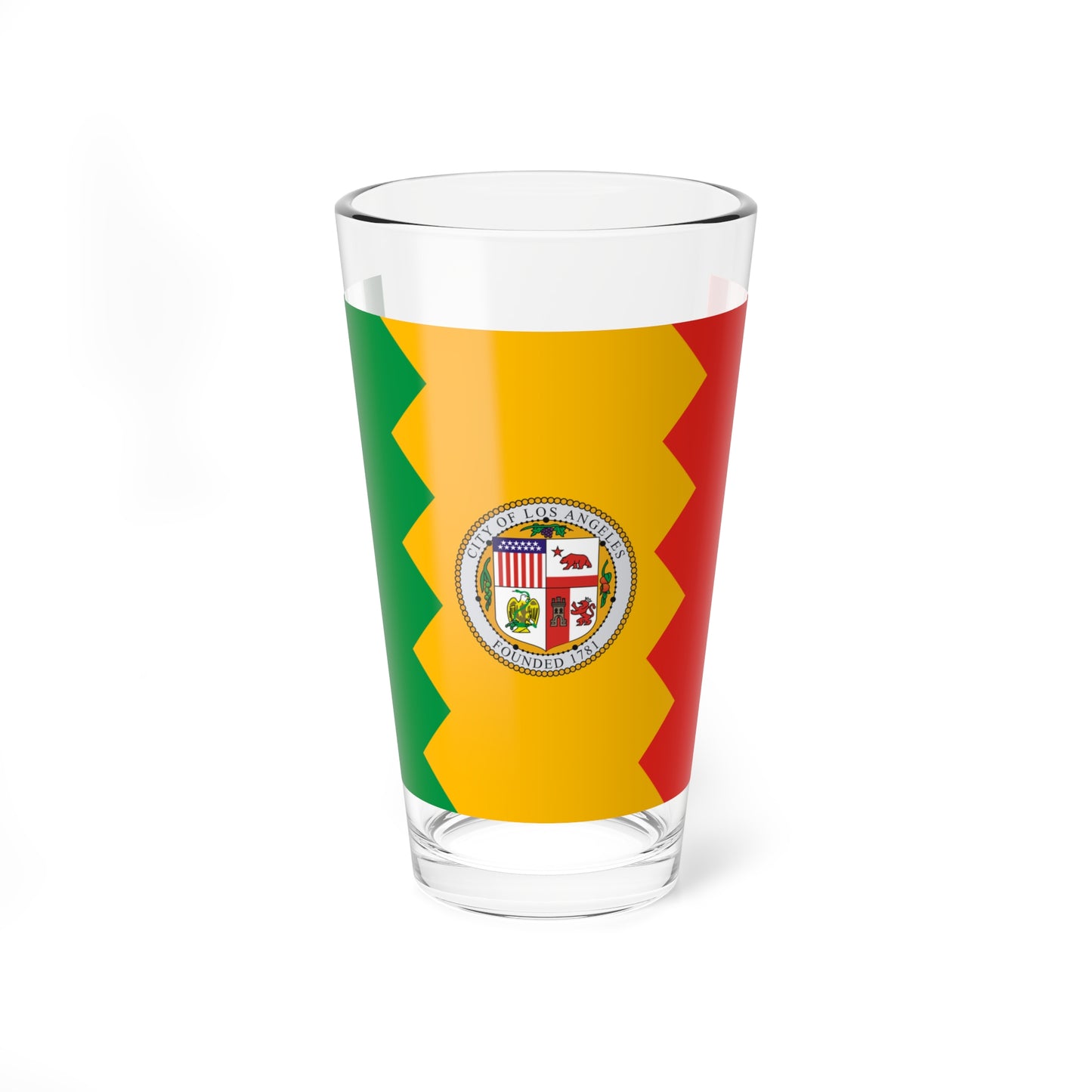 Flag of Los Angeles California (United States) Pint Glass 16oz