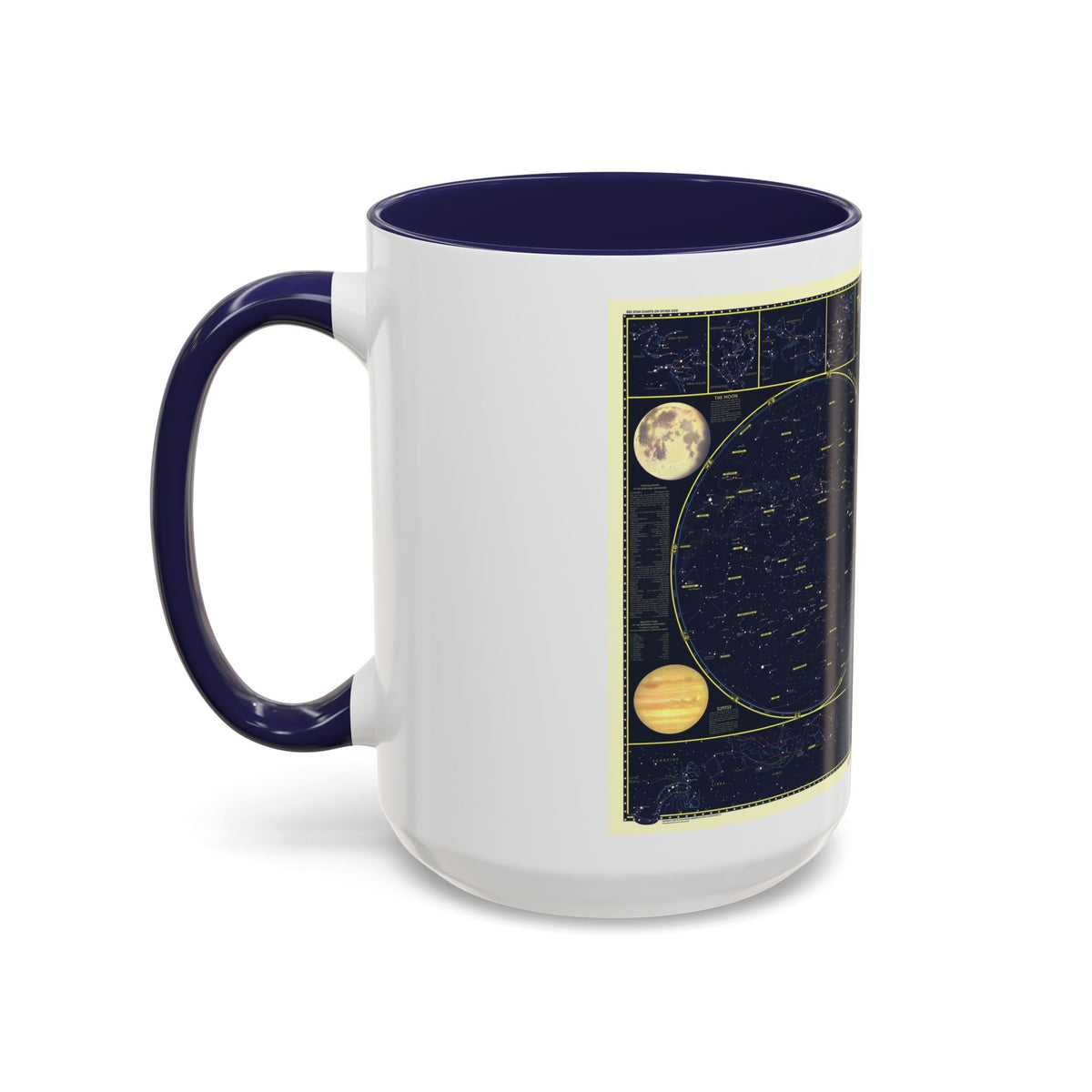 Heavens, The 1 (1957) (Map) Accent Coffee Mug