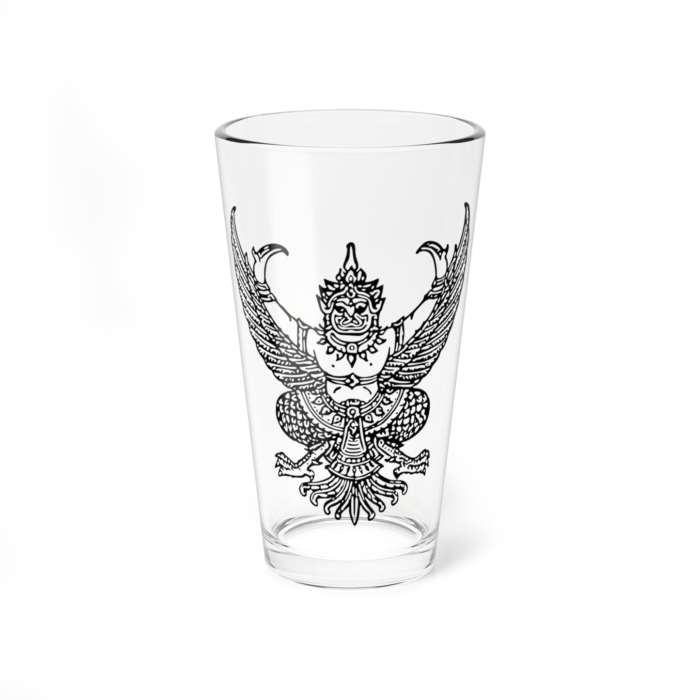 Thai government Garuda emblem Version 6 (Thailand) (Coat of Arms) Pint Glass 16oz
